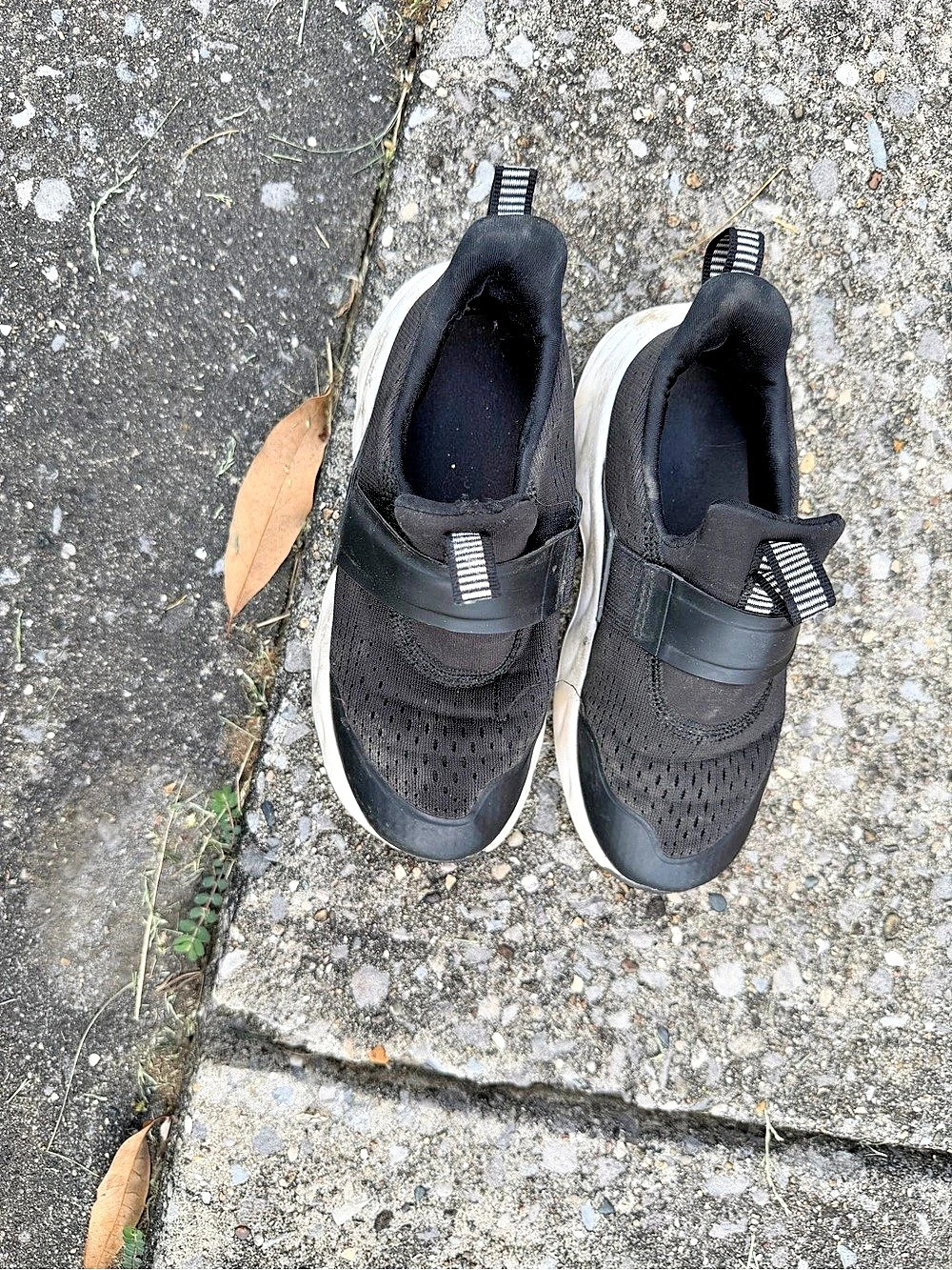 Black & White Slip-On Sneakers